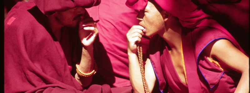 Tibetan monks debating in Lhasa