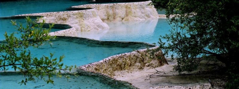 Huanglong National Park in Sichuan China